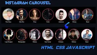 Instagram Carousel / Slider using HTML, CSS and JavaScript