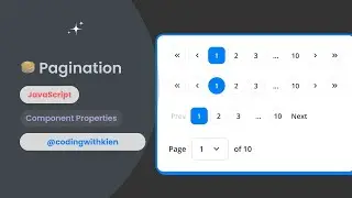 Pagination with JavaScript and JSON Server | JavaScript | Coding With Kien