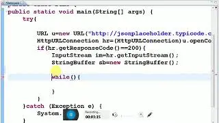 How to read data from live url using java
