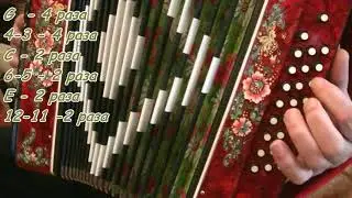 Скрипач (Казан Казиев), видеоразбор на гармони.