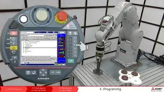 Robot Melfa programming - Lesson 13 Debugging in manual mode
