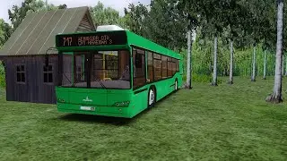 Катаемся по новому маршруту карты Новосибирск | Новосибирск 2023 | OMSI 2