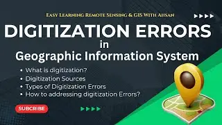 GIS | Digitization Errors in GIS | ArcGIS digitization Errors | GIS Lecture 2