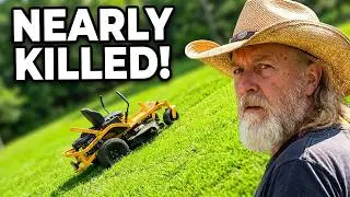 The Stan Show Episode #3 - Cub Cadet ZT1 Mowing on Slopes