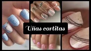 DISEÑOS DE UÑAS CORTAS 2024/UÑAS EN TENDENCIA 💅🏻 #2024 #nailart #uñasprincipiantes #unasdecoradas