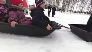 Покатушки на мотособаках в селе Вятское