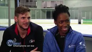 French figure skaters Vanessa James and Morgan Cipres