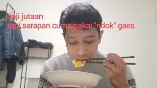 Salah satu derita tki jepang. Gaji jutaan tapi makan pake telur goreng🥲...