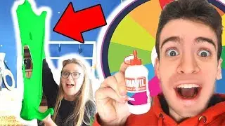 FACCIAMO LO SLIME GIGANTE CON LA RUOTA DELLA FORTUNA!!!