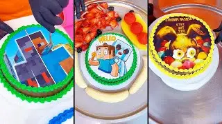 Popular games cake vs random foods ice cream challenge!🍨 #minecraft