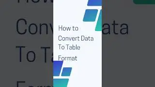 How to convert data to Table format in excel tips 