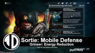 Warframe Sortie : Solo Grineer Mobile Defense Energy Reduction : Limbo