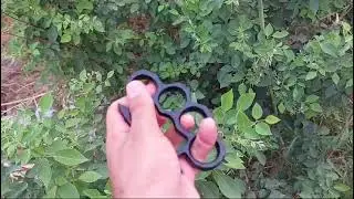 Black Coated knuckle with leather sheath available now ... Get it now msg me...923000968000... Thnx.