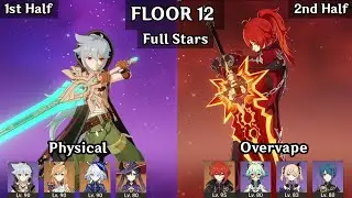 Razor Physical + Diluc Overvape | 6.3 Spiral Abyss Floor 12 9 Stars | Genshin