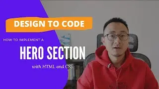 From Design to Code | Implementing the hero section