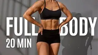 20 MIN CARDIO + STRENGTH Workout With Weights, At Home with Dumbbells - Day 25