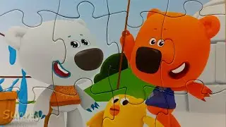 Ми-ми-мишки Весёлые Мишки | Собираем большой пазл для малышей с Кешей и Тучкой | Sunny Yellow