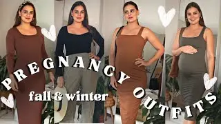 Maternity Outfits for Fall & Winter | Pregnancy Outfit Try-On Haul
