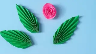 Cara Membuat Daun Dari Kertas Origami | Paper Leaf