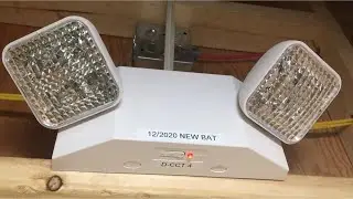 Installing and wiring an emergency light