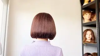 🟡HOW   TO  CUT ✂️ ONE  LENGTH //  SQUARE  LINE BOB / COUPE DE CHEVEUX AU CARRÉ