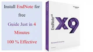 How to install EndNote for Free | Reference Software | Tutorial
