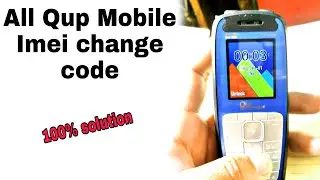 All qup mobile imei change code || China mobile imei change code