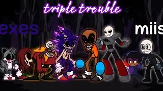 fnf triple trouble but it's exes and miis - fnf cover