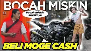 DIHINA DAN DIKIRA BOCAH KERE & MISKIN. Si Bocah Malah Bayarin Ninja Zx10 CASH di Indomaret!!😱