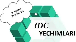 Idc yechimlari 2-qism, 9-mavzu 31-36 misollar