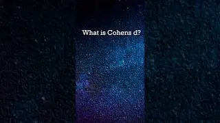 Cohen's d #shortsvideo #shortvideo #shortsviral #shortsfeed #shorts #short