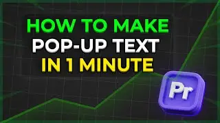 🎯HOW TO MAKE POP-UP TEXT EFFECT I Premiere Pro