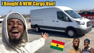I Bought A New Cargo Van! Watch to see why.... (Building In Ghana)