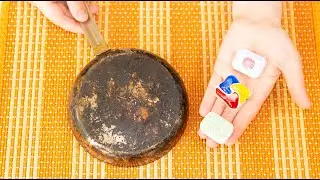 Беру ТАБЛЕТКИ для ПОСУДОМОЕЧНОЙ МАШИНЫ и ЧИЩУ НАГАР  БЕЗ УСИЛИЙ!