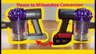 How to replace Dyson battery with Milwaukee drill battery