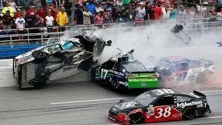 Nascar - 2016 - Talladega - Crash Compilation (Original Sound - No Music)