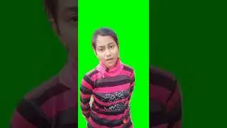 Girl green screen video