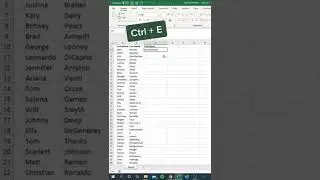 My boss told me to type 10000 full names😱... | #excel #exceltips