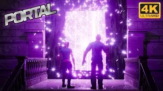 NETHER Portal in 4K (REALISTIC MINECRAFT ANIMATION )