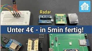 Radar Motionsensor HLK-LD2410B-P 24 GHz mmWave with Home Assistant BLE or ESP8266