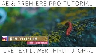AE & Premiere Pro Tutorial - Membuat Preset Animated Lower Third | Adobe 2017 New Feature
