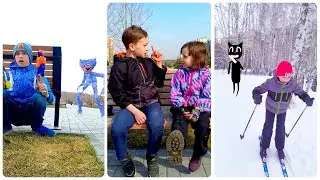 Siren Head, Huggy Wuggy, Granny, Cartoon Cat / Compilation #shorts