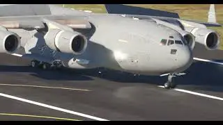 BUTTER LANDING in MSFS2020 | C-17 | #butter #aviation #landing #viralvideo