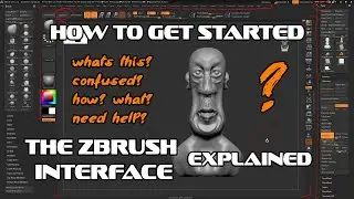 HOW TO GET STARTED THE ZBRUSH INTERFACE
