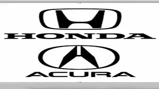 Honda in the Acura Logo