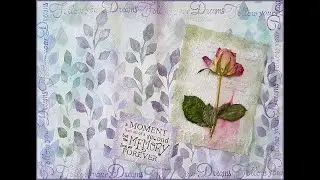 Art Journal Page Tutorial - Faded look