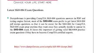 CompTIA SK0 004 Exam Information