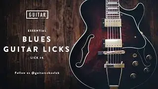 LEARN TO PLAY BLUES GUITAR LICKS: LICK #5