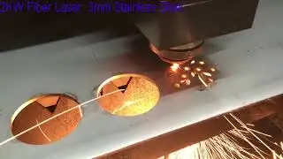 2000W Fiber Laser Cutting 3mm Stainless Steel