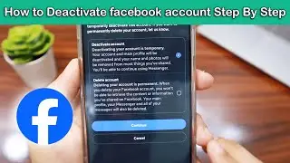 How to Deactivate Facebook Account - Step by Step Guide